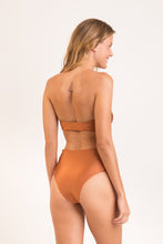 Cargar imagen en el visor de la galería, Model Back: Rio De Sol Bragas Bottom Nocciola High-Waist-Spin