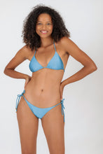 Cargar imagen en el visor de la galería, Model Front: Rio De Sol Bragas Bottom Shimmer-Baltic-Sea Ibiza-Rope