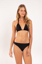 Cargar imagen en el visor de la galería, Model Front: Rio De Sol Bragas Bottom Shimmer-Black Essential-Comfy