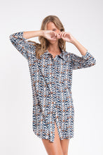 Cargar imagen en el visor de la galería, Image 08: Rio De Sol Vestido Camidero Ikat Chemise