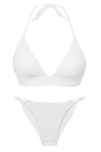 Cargar imagen en el visor de la galería, Product Front: Rio De Sol Conjunto Set Bora-White Tri-Cos Cheeky-Fixa