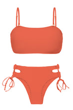 Cargar imagen en el visor de la galería, Product Front: Rio De Sol Conjunto Set Light-Peach Bandeau-Reto Madrid