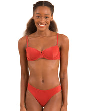 Cargar imagen en el visor de la galería, Gallery: Rio De Sol Conjunto Set Malibu-Chili Balconet Ciao