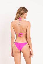 Cargar imagen en el visor de la galería, Model Back: Rio De Sol Conjunto Set Malibu-Rosa Tri-Inv Cheeky-Tie