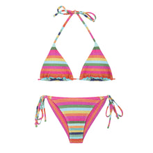 Cargar imagen en el visor de la galería, Product Front: Rio De Sol Conjunto Set Supercolor Tri-Inv Cheeky-Tie