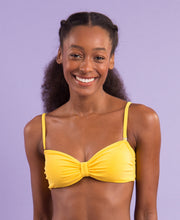 Cargar imagen en el visor de la galería, Image 10: Rio De Sol Sostén Top Malibu-Yellow Bandeau-Duo