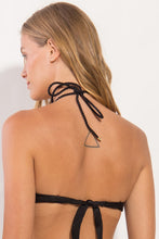 Cargar imagen en el visor de la galería, Image 07: Rio De Sol Sostén Top Shimmer-Black Twist