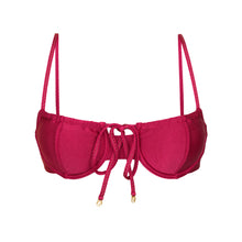 Cargar imagen en el visor de la galería, Product Front: Rio De Sol Sostén Top Shimmer-Desejo Balconet-Tie