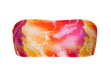 Cargar imagen en el visor de la galería, Product Front: Rio De Sol Sostén Top Tiedye-Red Bandeau-Reto