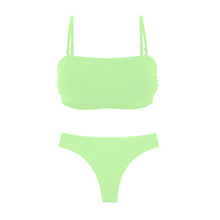 Cargar imagen en el visor de la galería, Product Front: Rio De Sol Conjunto Set Sand-Menta Bandeau-Reto Nice-Fio
