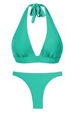 Cargar imagen en el visor de la galería, Product Front: Rio De Sol Conjunto Set Opal Halter-Cos Leblon-Fio
