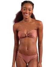 Cargar imagen en el visor de la galería, Gallery: Rio De Sol Conjunto Set Shimmer-Copper Bandeau-Joy Essential
