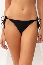 Cargar imagen en el visor de la galería, Gallery: Rio De Sol Bragas Bottom Shimmer-Black Lacinho
