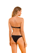Cargar imagen en el visor de la galería, Model Back: Rio De Sol Sostén Top Bora-Black Bandeau-Joy
