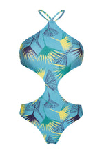 Cargar imagen en el visor de la galería, Product Front: Rio De Sol Una Pieza Body Flower Geometric
