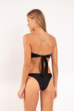 Cargar imagen en el visor de la galería, Model Back: Rio De Sol Bragas Bottom Shimmer-Black Leblon
