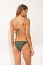 Cargar imagen en el visor de la galería, Model Back: Rio De Sol Bragas Bottom Shimmer-Croco Ibiza-Comfy-Gold
