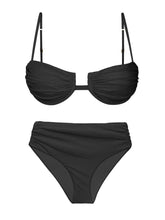 Cargar imagen en el visor de la galería, Product Front: Rio De Sol Conjunto Set Malibu-Black Zaya Amy
