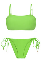Cargar imagen en el visor de la galería, Product Front: Rio De Sol Conjunto Set Lemon Bandeau-Reto Ibiza-Comfy
