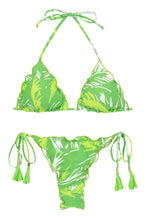 Cargar imagen en el visor de la galería, Product Front: Rio De Sol Conjunto Set Green-Palms Frufru-Fio
