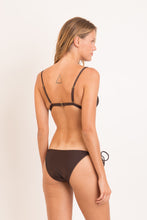Cargar imagen en el visor de la galería, Model Back: Rio De Sol Bragas Bottom Shimmer-Coffee Ibiza-Comfy
