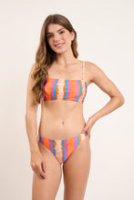 Cargar imagen en el visor de la galería, Model Front: Rio De Sol Sostén Top Stripes Bandeau-Reto
