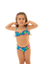 Cargar imagen en el visor de la galería, Model Front: Rio De Sol Traje De Baño De Dos Piezas Para Niña Hookeri Girl

