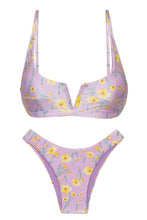 Cargar imagen en el visor de la galería, Product Front: Rio De Sol Conjunto Set Canola Bra-V High-Leg

