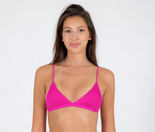 Cargar imagen en el visor de la galería, Gallery: Rio De Sol Sostén Top Cotele-Amaranto Tri-Fixo
