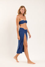 Cargar imagen en el visor de la galería, Image 03: Rio De Sol Falda De Playa Navy Long-Skirt-Knot
