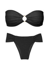 Cargar imagen en el visor de la galería, Product Front: Rio De Sol Conjunto Set Malibu-Black Mavi Baobi

