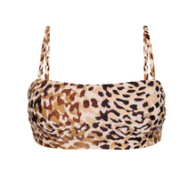Cargar imagen en el visor de la galería, Product Front: Rio De Sol Sostén Top Leopard Bandeau-Reto
