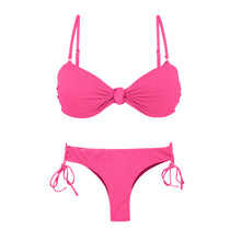 Cargar imagen en el visor de la galería, Product Front: Rio De Sol Conjunto Set Mtx-Ultrapink Bandeau-Joy Angel
