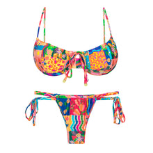 Cargar imagen en el visor de la galería, Product Front: Rio De Sol Conjunto Set Love-Trip Balconet-Tie Pipa
