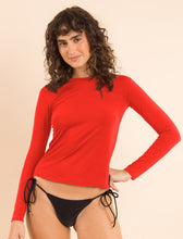 Cargar imagen en el visor de la galería, Image 07: Rio De Sol Sostén Rouge Rash-Guard
