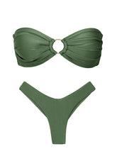 Cargar imagen en el visor de la galería, Product Front: Rio De Sol Conjunto Set Shimmer-Croco Mavi Nara
