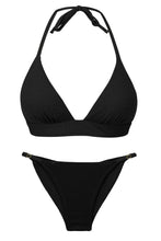 Cargar imagen en el visor de la galería, Product Front: Rio De Sol Conjunto Set Bora-Black Tri-Cos Cheeky-Fixa
