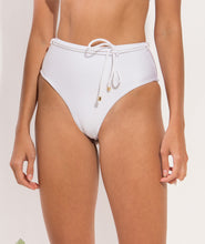 Cargar imagen en el visor de la galería, Image 11: Rio De Sol Bragas Bottom Shimmer-White Belted-High-Waist
