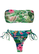 Cargar imagen en el visor de la galería, Product Front: Rio De Sol Conjunto Set Amazonia Bandeau-Reto Fio-Tie
