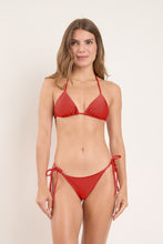 Cargar imagen en el visor de la galería, Model Front: Rio De Sol Conjunto Set Shimmer-Liquor Tri-Inv Cheeky-Tie
