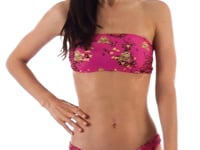 Cargar y reproducir el video en el visor de la galería, Video: Rio De Sol Sostén Top Roar-Pink Bandeau-Reto
