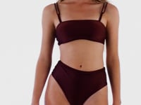 Cargar y reproducir el video en el visor de la galería, Set Barolo Bandeau-Reto Hotpants

