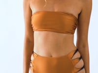 Cargar y reproducir el video en el visor de la galería, Bottom Nocciola High-Waist-Spin
