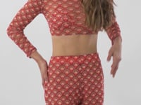 Cargar y reproducir el video en el visor de la galería, Video: Rio De Sol Pantalones De Playa Floral-Scales Pants Lana

