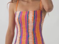 Cargar y reproducir el video en el visor de la galería, Video: Rio De Sol Una Pieza Stripes Cleo
