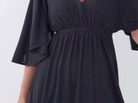 Cargar y reproducir el video en el visor de la galería, Video: Rio De Sol Mini Dress Black Mini Dress
