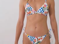 Cargar y reproducir el video en el visor de la galería, Video: Rio De Sol Conjunto Set Al-Mare Tri-Fixo Cheeky-Micro
