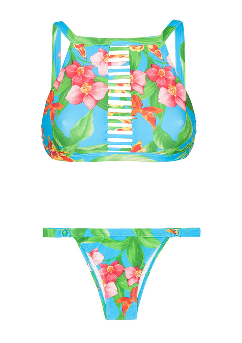 Product Front: Rio De Sol Conjunto Aloha Cropped Tiras