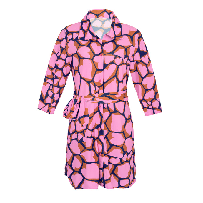 Product Front: Rio De Sol Vestido Camidero Amore-Pink Chemise