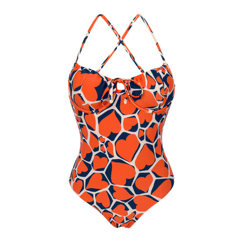 Product Front: Rio De Sol Una Pieza Amore-Red Julia